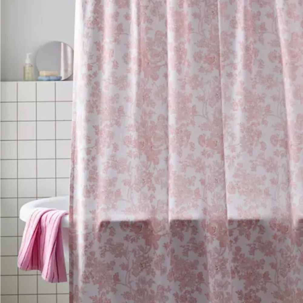 Toile print shower curtain urban outfitters home